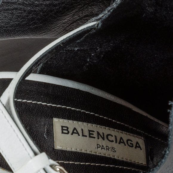 Balenciaga Veau Papier Wedge Sandal - Picture 10 of 10